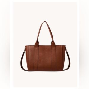 Poppy & Peonies Brown Tote Bag
